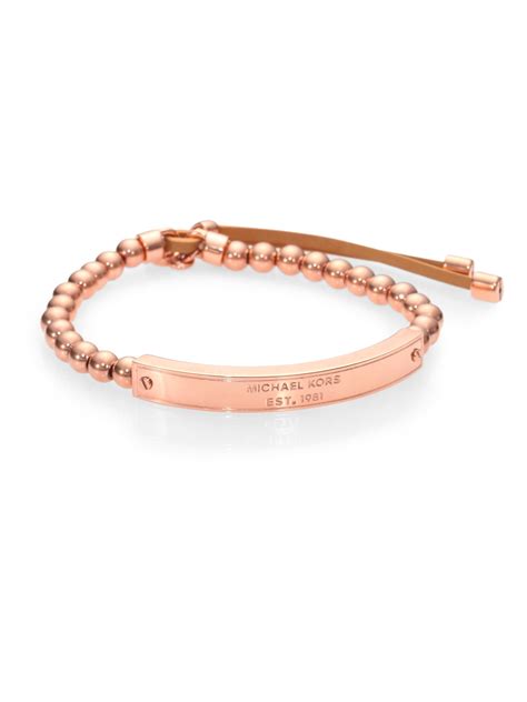 michael kors rose gold heritage bracelet|michael kors bracelet sale.